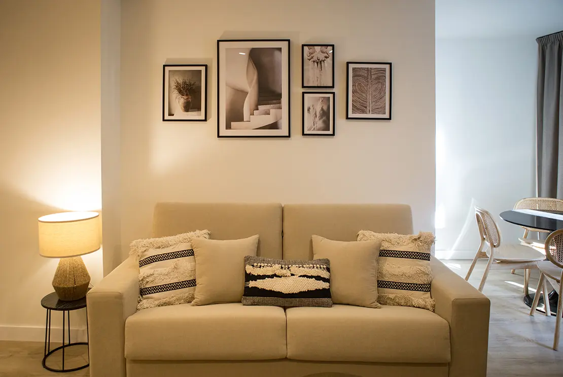 Apartamento de un dormitorio - Detalle Sofa