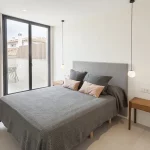 One-bedroom penthouse with terrace - Double bed view