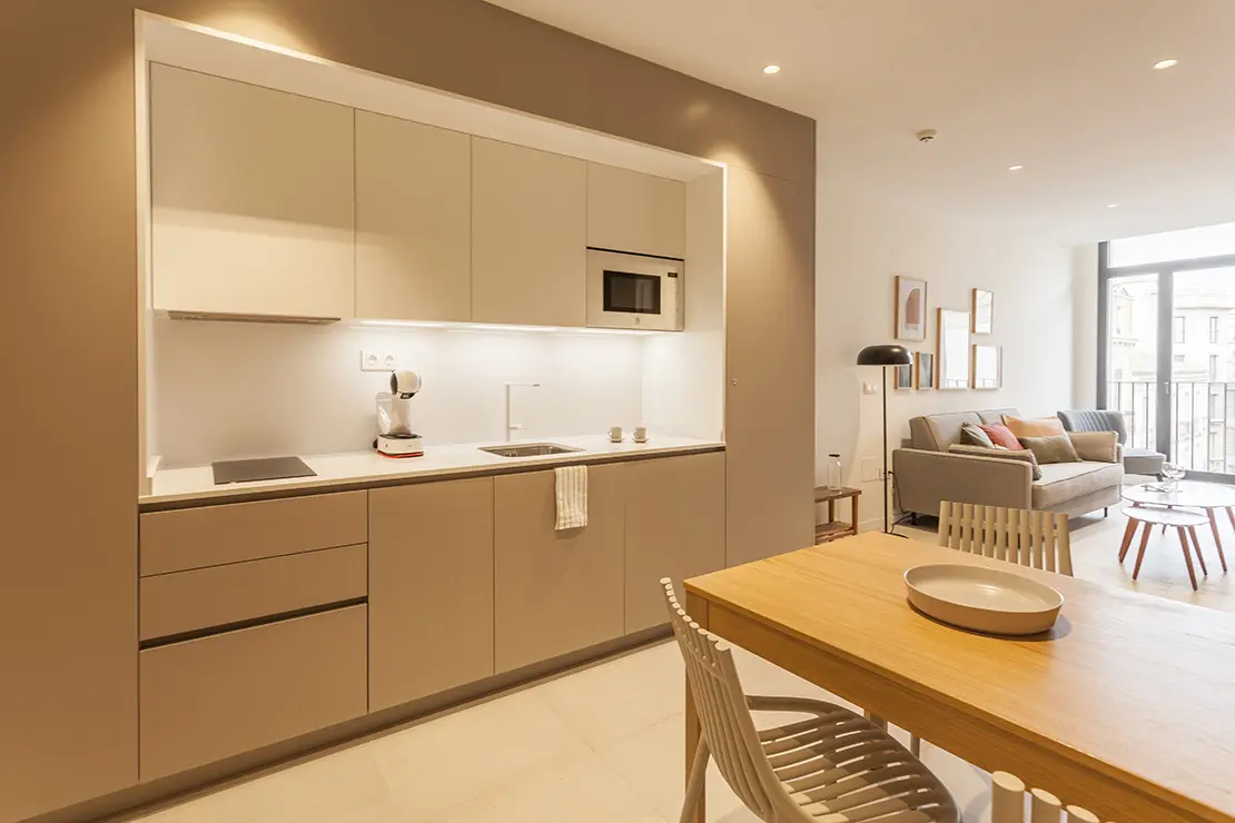 One-bedroom apartments - Fully equipped kitchen