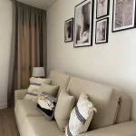 One-bedroom apartment - Sofa detail with cushions